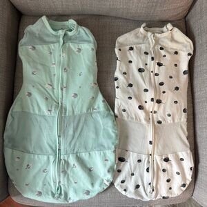 Happiest Baby Sleepea 5- Second Baby Swaddles: Mint and White